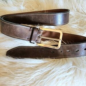 Martin Dingman Brown Leather Belt
